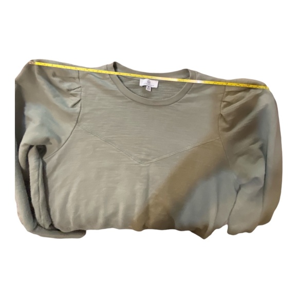 AG Adriano Goldschmied puffsleeve yoke sweatshirt.** Sz XL** - Picture 11 of 16